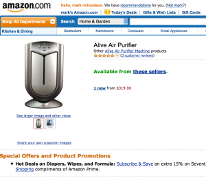 Picture 7 Alive Air Purifier on Amazon.com